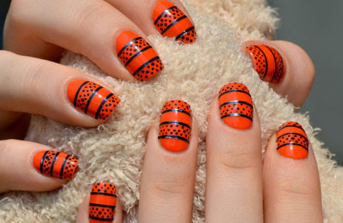 orange nail polish